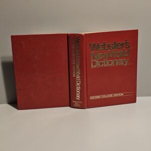 VTG 1986 Webster New World Dictionary 2nd College Edition Simon Schuster w/ Tabs